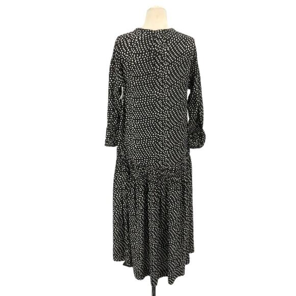 Apiece Apart Ela Maxi Dress Black Dot Size Small NWOT $425 MSRP - Picture 8 of 8